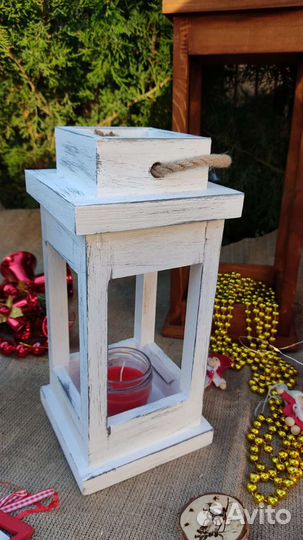 Фонарик деревянный