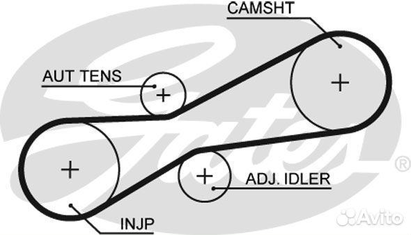 Ремень грм volvo / VW 2.5 TDI 95-06 (81x21)