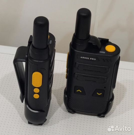 Легкая рация с наушником, комплект 2 штуки