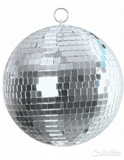 Зеркальный шар 30см набор