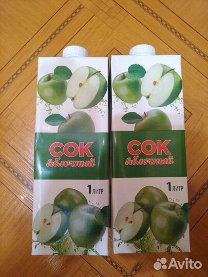 Сок яблочный 1л