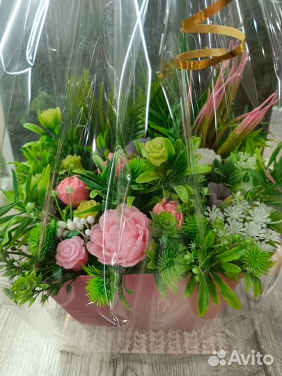 Букет из мыльных цветов