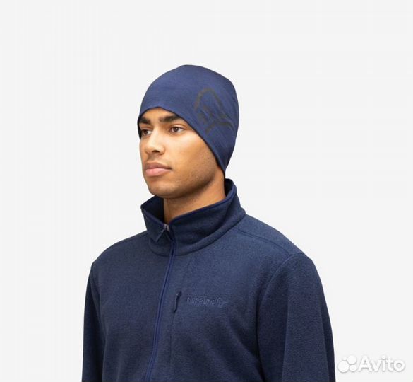 Шапка Norrona pureUll180 Beanie - Caviar