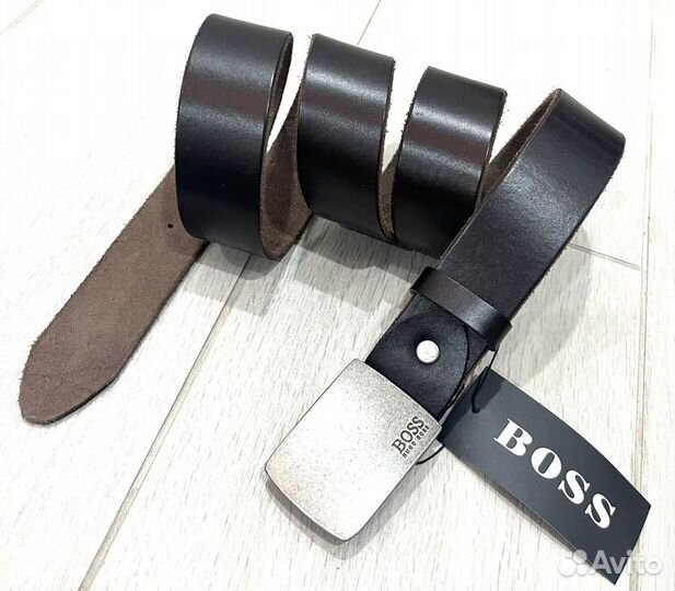 Ремень мужской кожаный Hugo Boss 130см