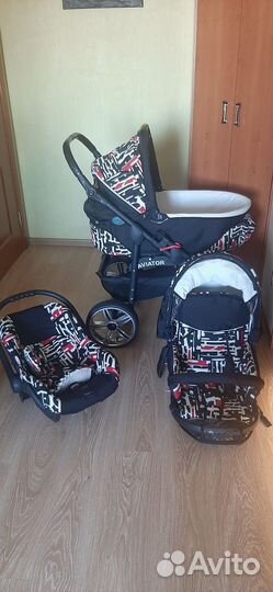 Коляска 3 в 1 авиатор