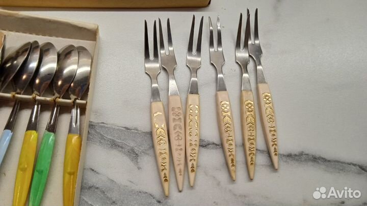 Ложечки для специй и вилочки для канапе 80х годов