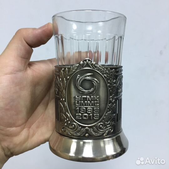 Подстаканник коллекционный со стаканом