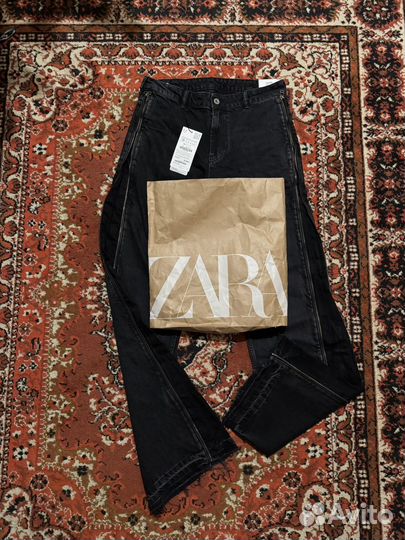 Джинсы Zara flared zip