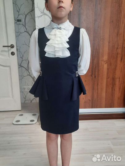 Сарафаны маленькая леди и duwali 128-134 синие