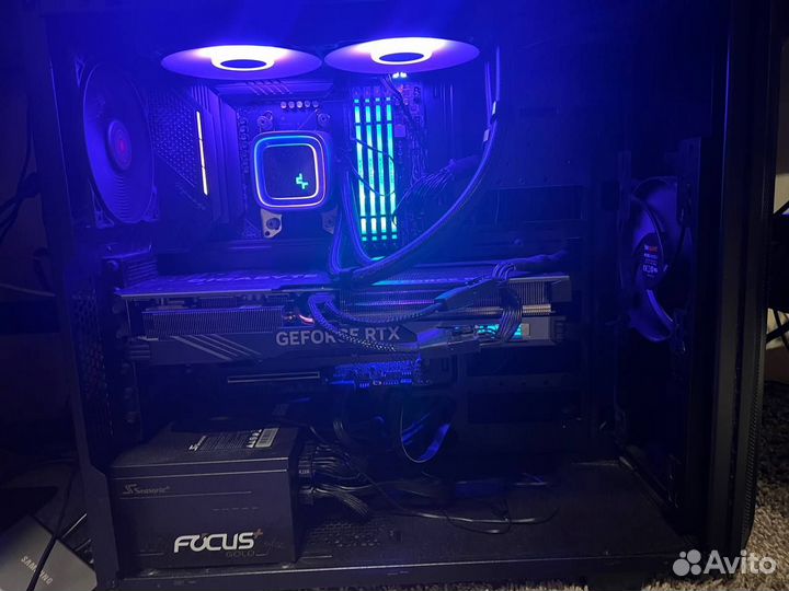 Игровой пк Ryzen 7 5800x3d + RTX 4070ti + 32гб