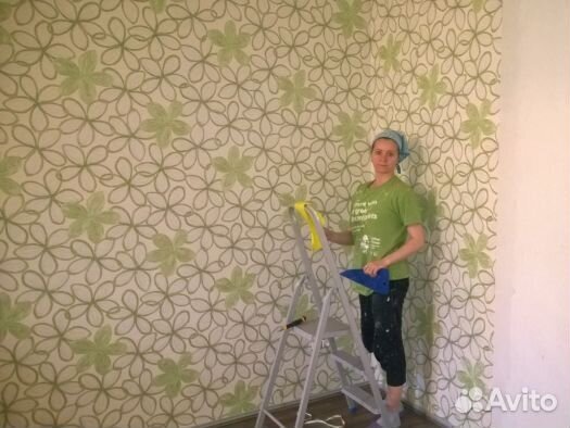 Поклейка обоев