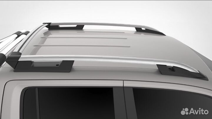 Рейлинги на крышу Volkswagen Amarok серебристые