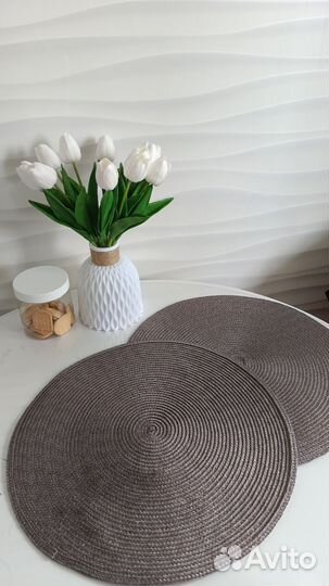 Салфетки на стол круглые