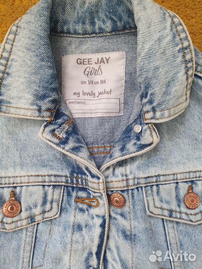 Джинсовая куртка для девочки 104