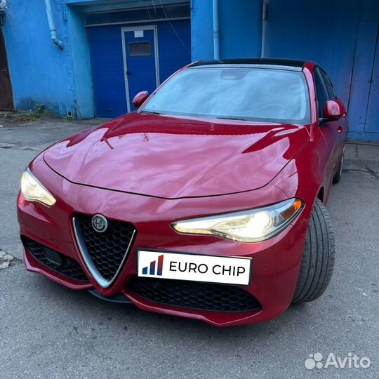 Чип тюнинг Alfa Romeo Giulia 2.9 Turbo V6 510 лс