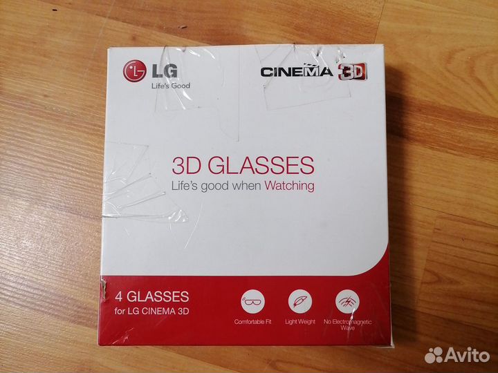 3D очки lg (4шт)