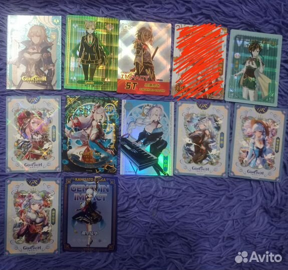 Коллекционные карточки геншин