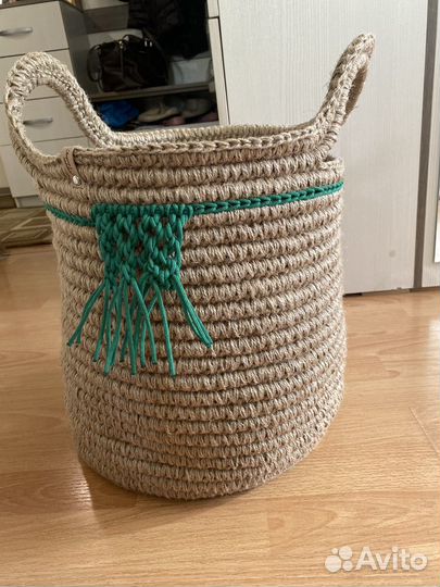 Корзина из джута