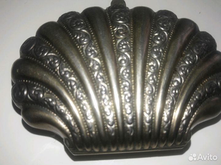 Антик таблетница кошелек Франция Серебро