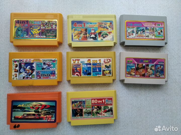 Картриджи dendy из 90х