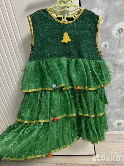 Платье елочки 116 см