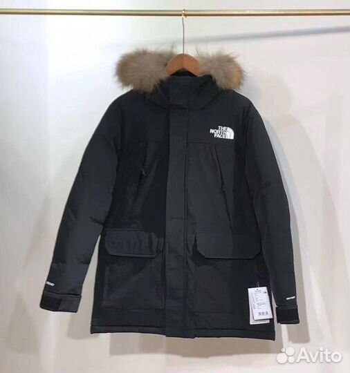 Мужская зимняя парка The North Face пух перо 100%