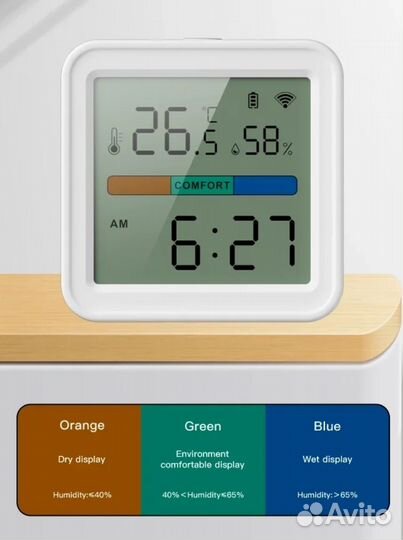 Датчик температуры и влажности SMART life wifi