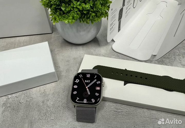 Apple Watch 9 с яблоком 45мм