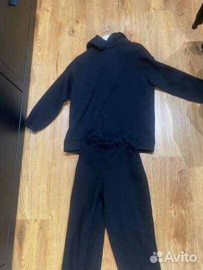 Черный костюм (худи и штаны)