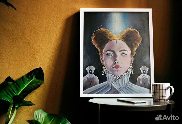 Интерьерная Картина акрилом на холсте