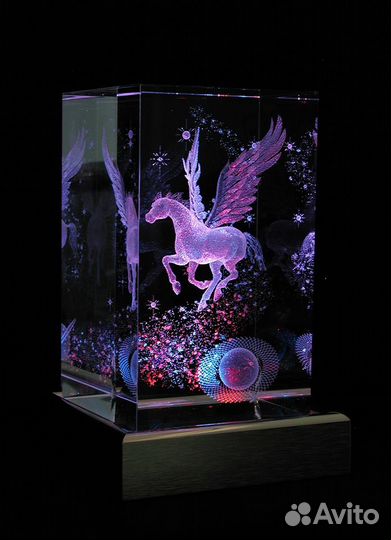 Производство лазерной 3D гравировки в стекле