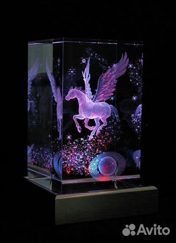 Производство лазерной 3D гравировки в стекле