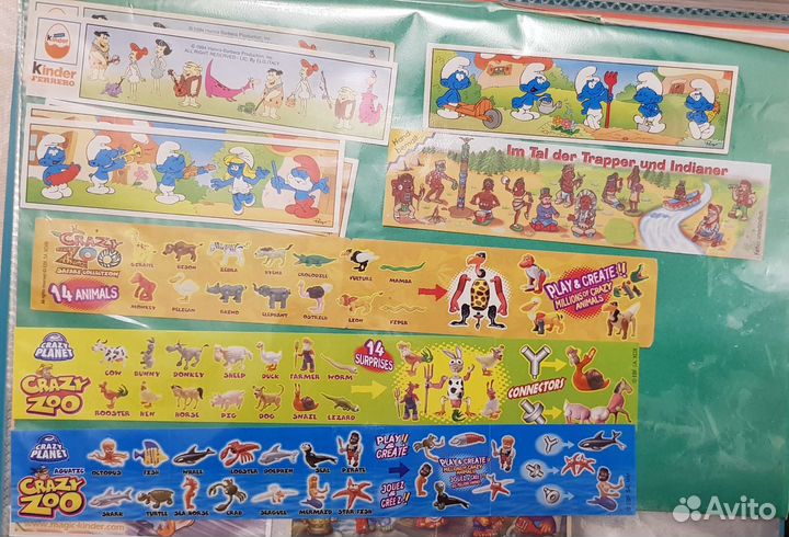 Вкладыши из киндер-сюрприза