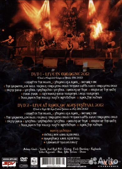 Axel Rudi Pell - Live On Fire (2 DVD)