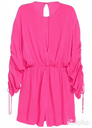 H&M Комбинезон-шорты со сборкой фуксия EUR 34 XS