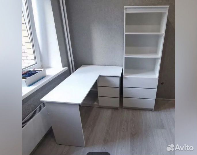 Стол письменный угловой Челси графит
