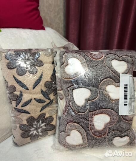 Плед плюшевый покрывало накидка на диван