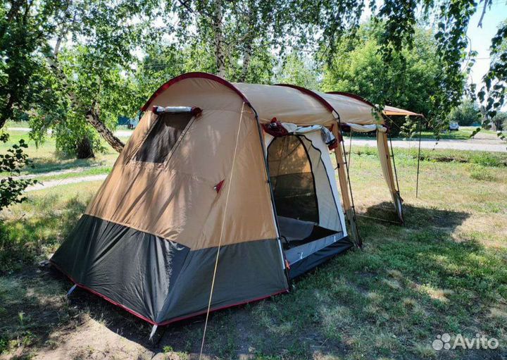 Палатка(120+145+240)х260х195 4-местная 2комнатная