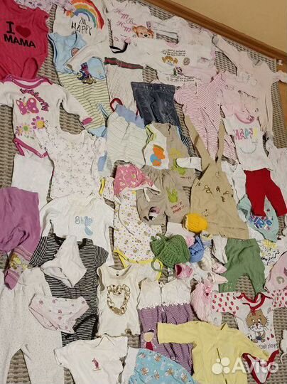 Одежда для девочки пакетом 3-7 месяцев