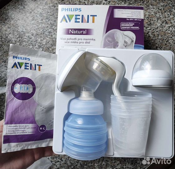 Молокоотсос avent ручной набор