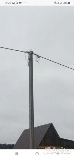 Установка столба для электричества монтаж 220в380в