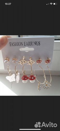 Серьги набор для девушек