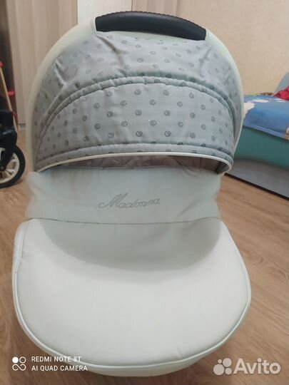 Коляска 2 в 1 Indigo Madonna (эко кожа)