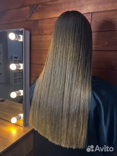 Кератиновое выпрямление волос