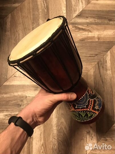 Африканский барабан джембе 15см