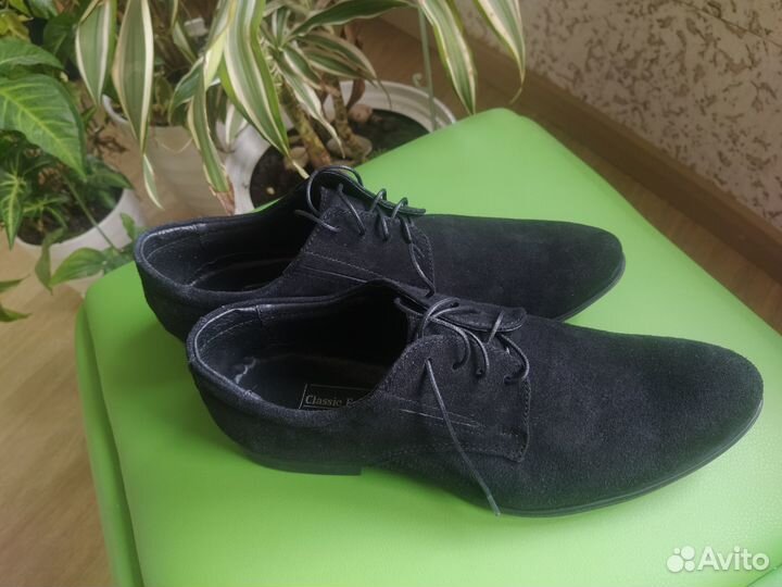 Туфли замшевые мужские новые