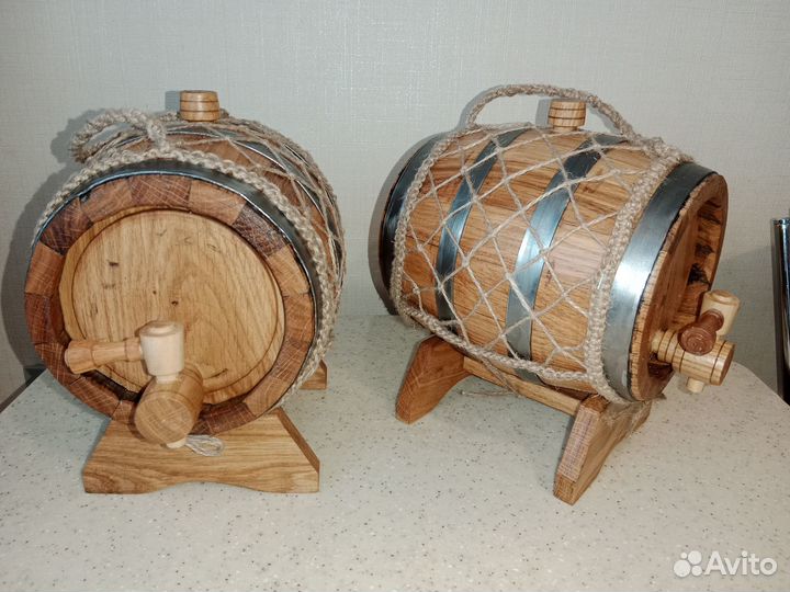 Дубовая бочка для напитков 3 л