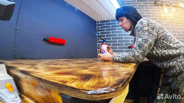 Стол лофт столешница из фанеры 21 мм