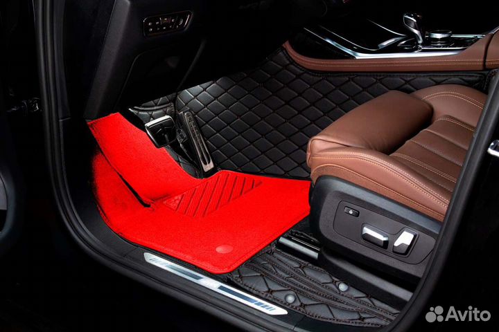 3D Коврики Geely Салон Багажник из Экокожи