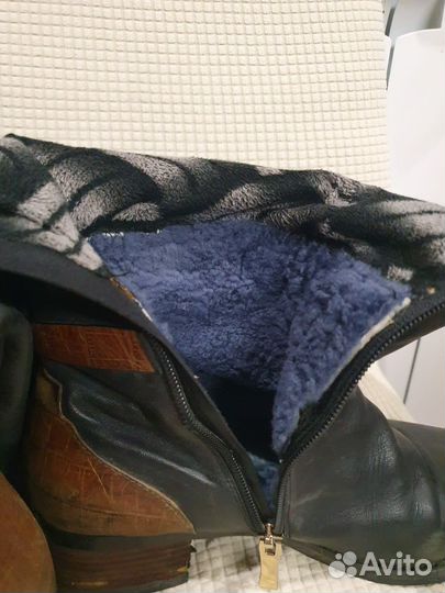 Зимние женские сапоги 38 натуральная кожа